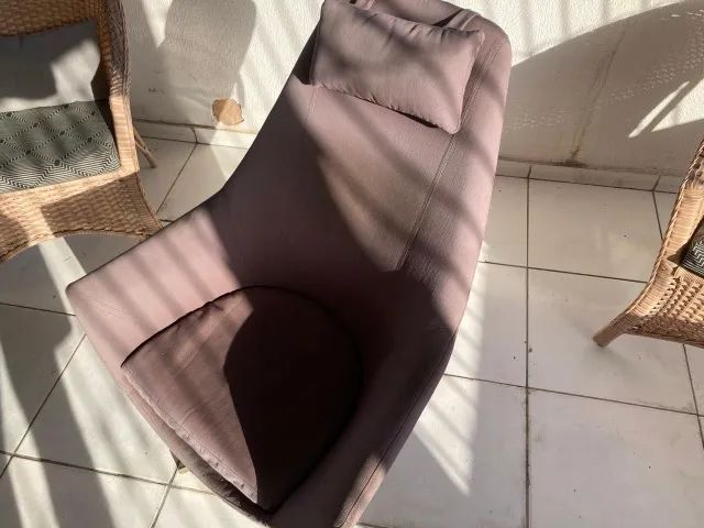 Poltrona Giratória Marrom. - Foto 4