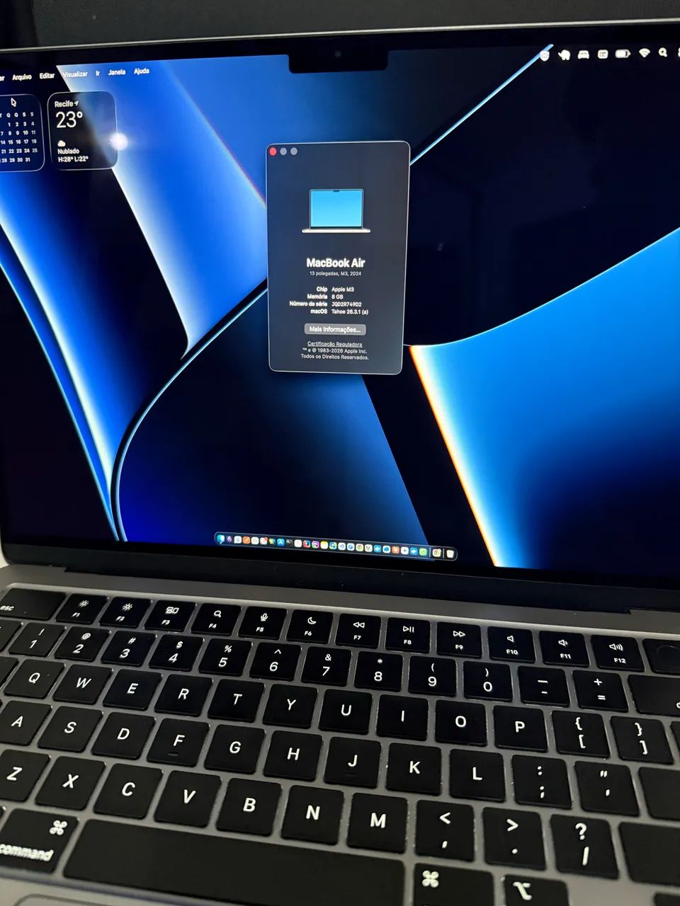 MacBook Air m3 8gb ram 256ssd - Foto 3