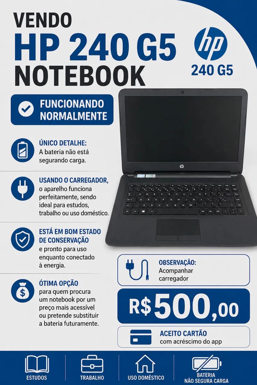 Notebook HP 240 G5