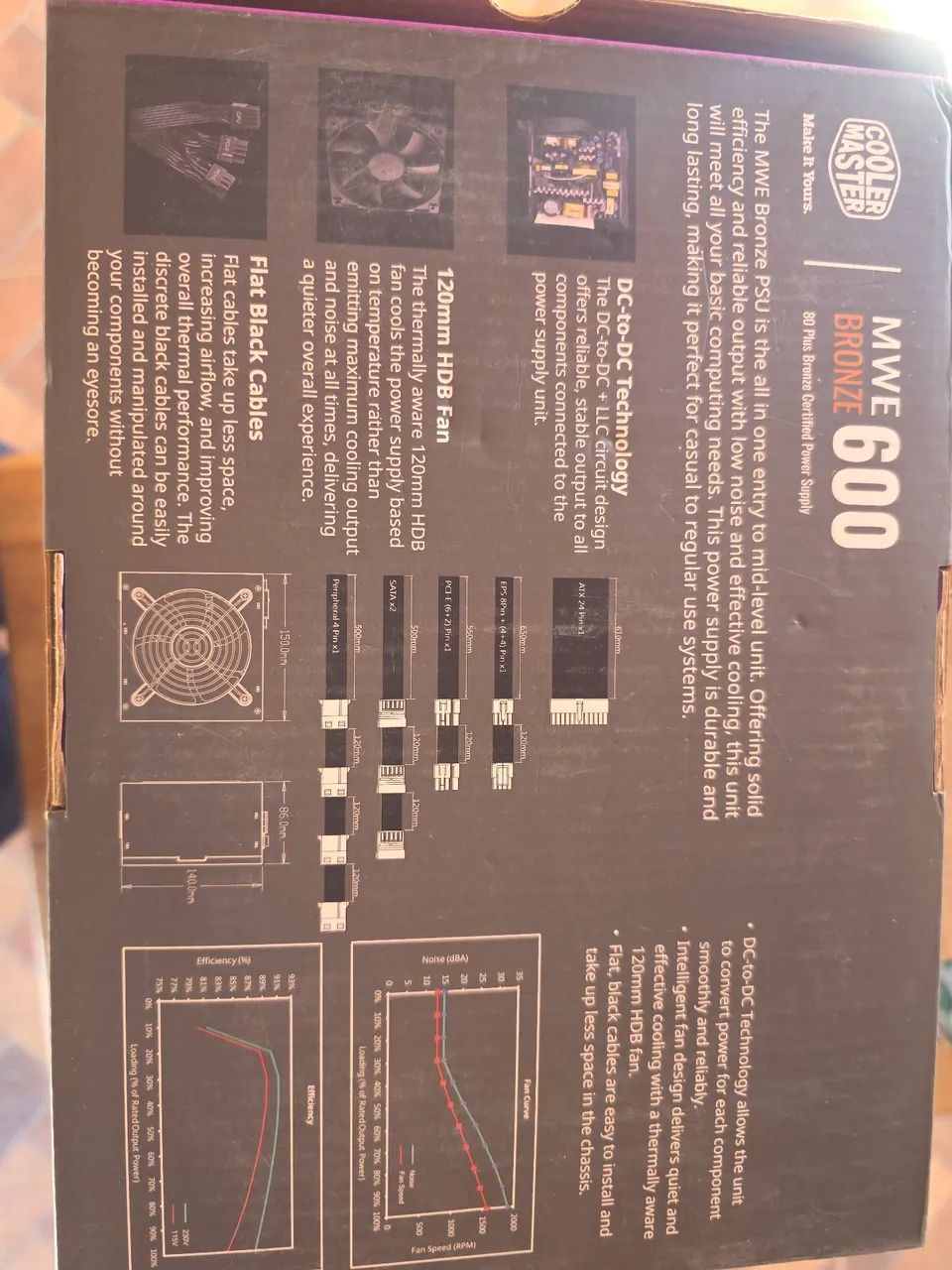 Fonte Gamer Cooler Master 600w - Foto 2