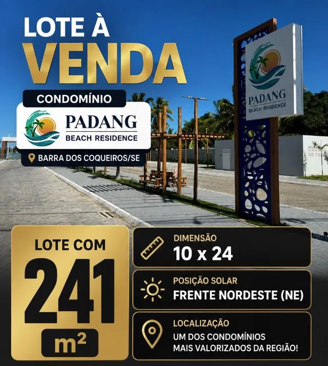Lote / Terreno no Padang Beach Residence - 242 m²