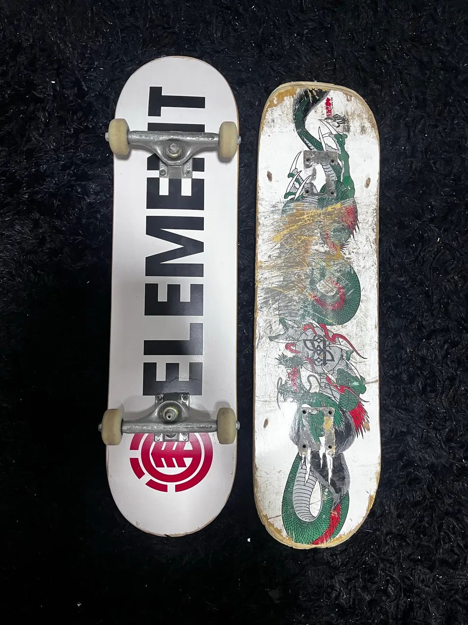 Skate completo MAPLE + shape usado de marfim - Foto 2