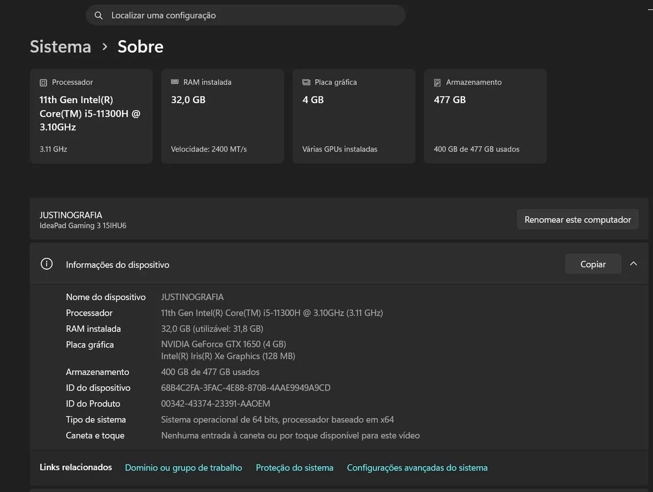 Notebook gamer Lenovo 32GB RAM - Foto 5