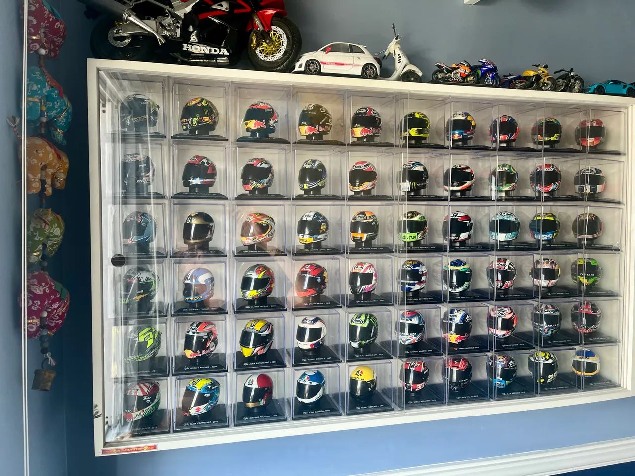 Coleção mini capacetes Moto GP
