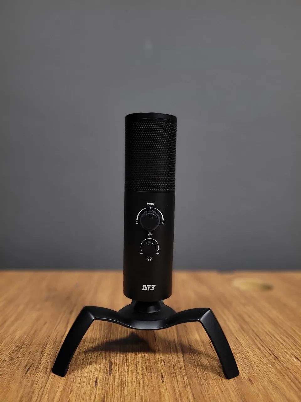 Microfone Condensador USB DT3 com Tripé de mesa