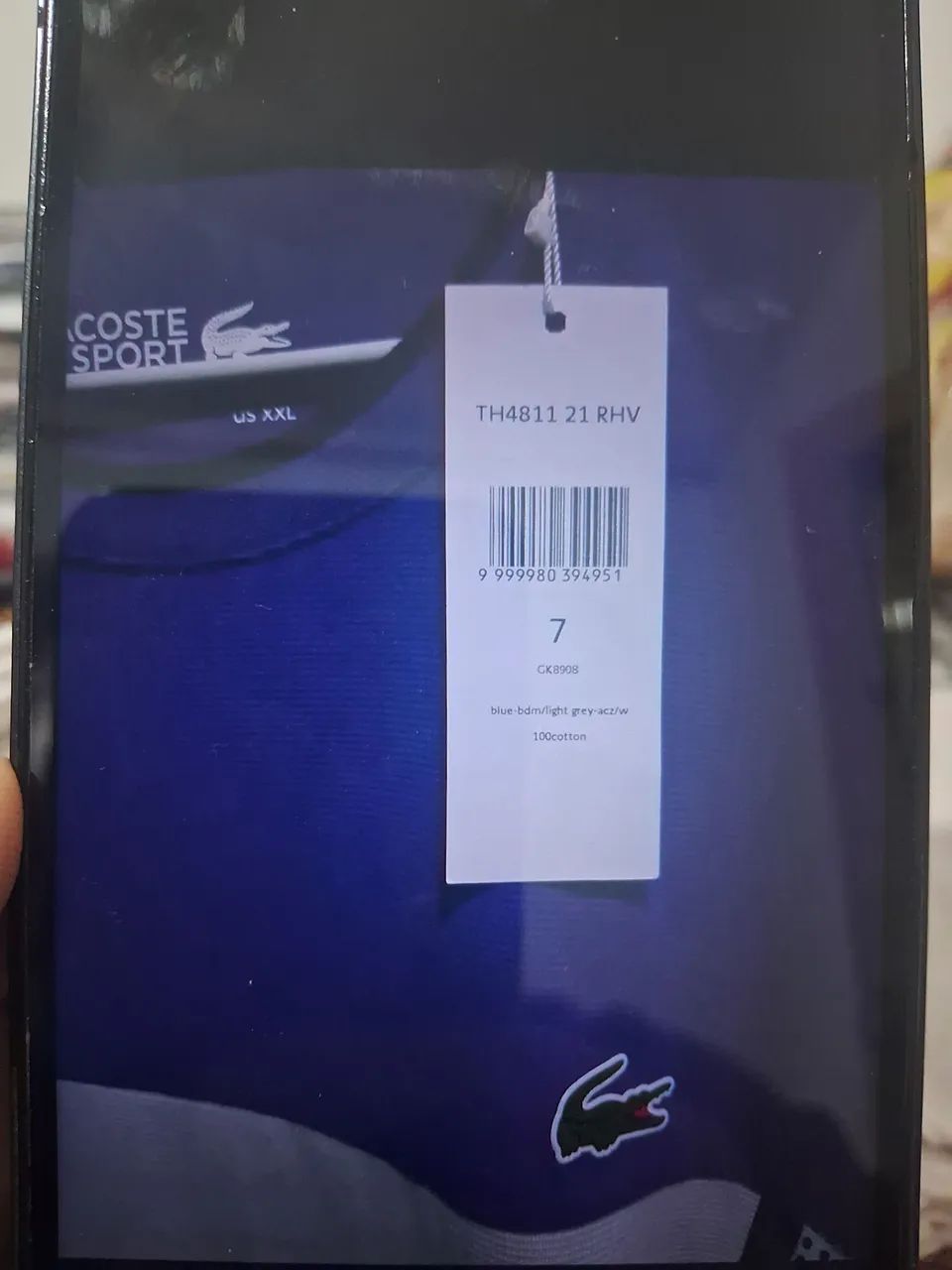 Camisa Lacoste azul  - Foto 2