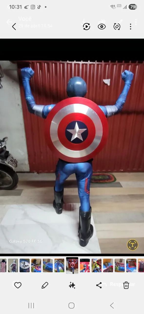 Escudo do Capitao America 60 cm ( Cosplay - Foto 4