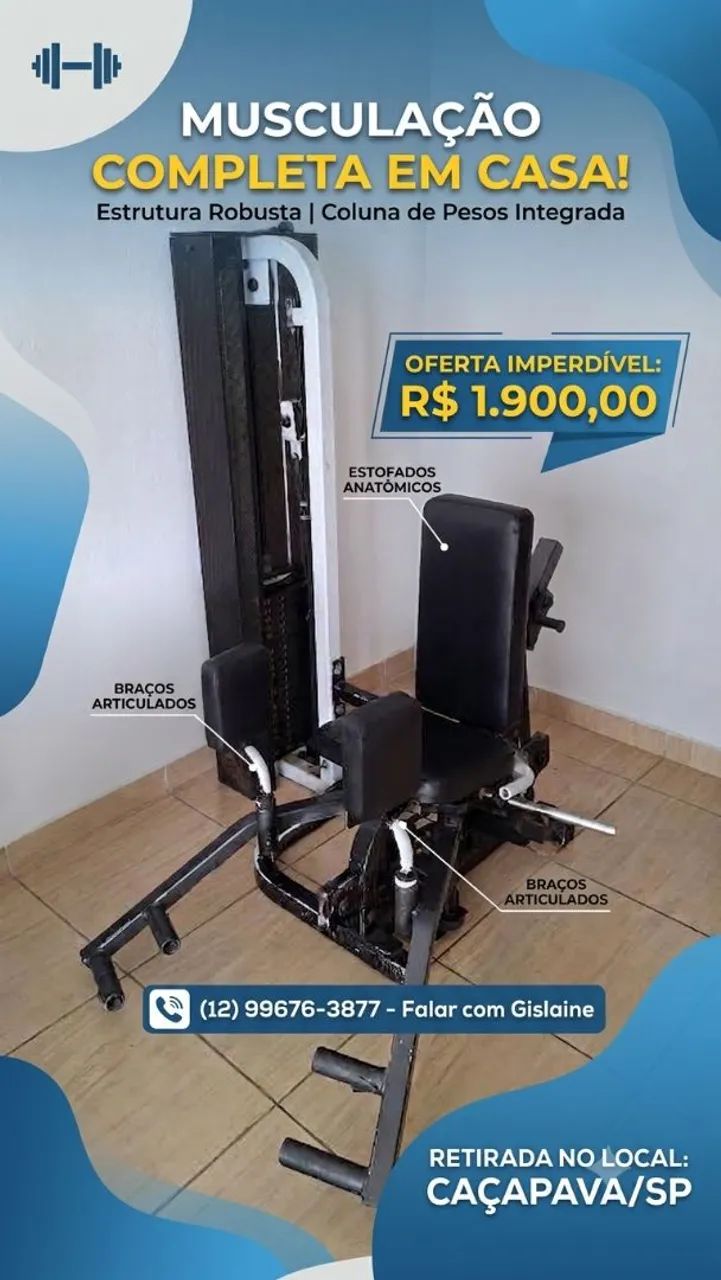 Cadeira Adutora e Abdutora Profissional