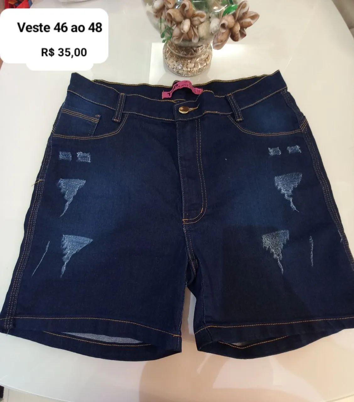 Bermuda Jeans feminina  - Foto 5