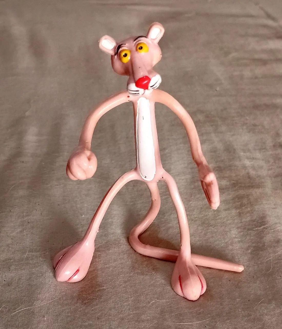 Pantera Cor de Rosa Boneco Anos 80 Bendable  - Foto 4