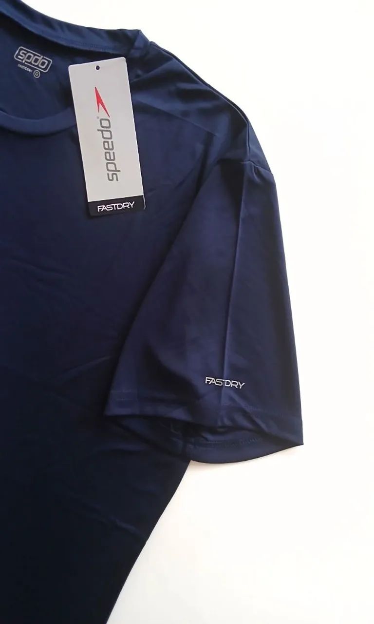 Camiseta Original Speedo Interlock Masculino - Azul Marinho - Foto 4
