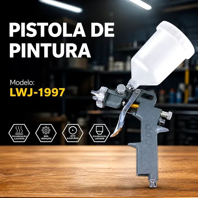 Pistola de Pintura LUATEK LWJ-1997 Profissional e Precisa (NOVA) - Foto 2