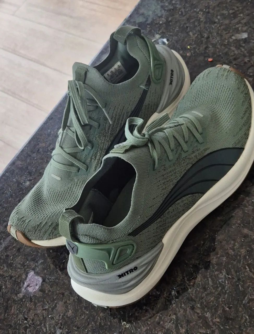 Tênis Puma Nitro Verde - Foto 4