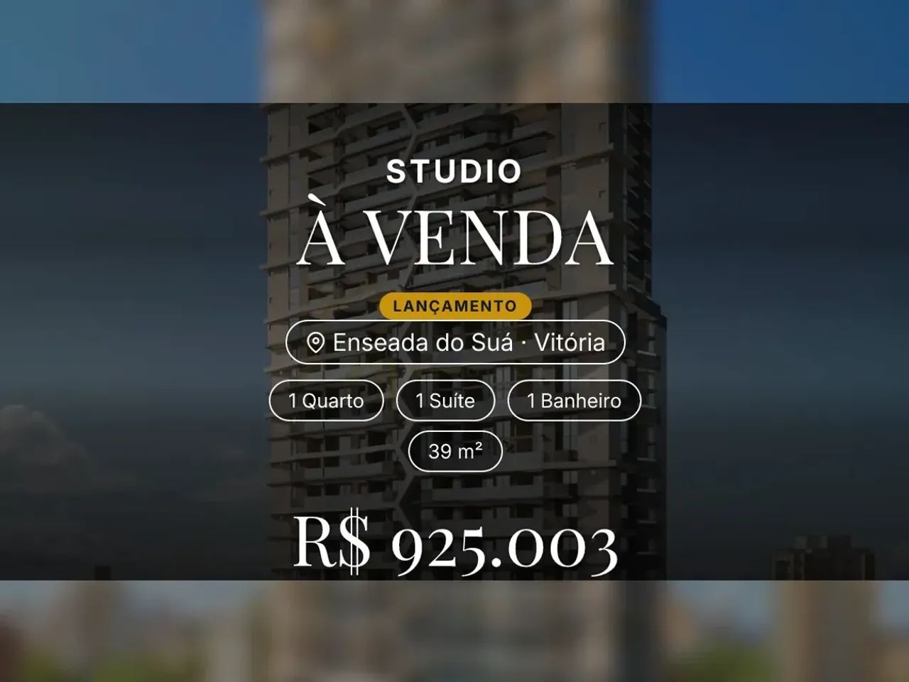 Studio em Vitória: Conforto e Praticidade no Coração de Enseada do Suá!