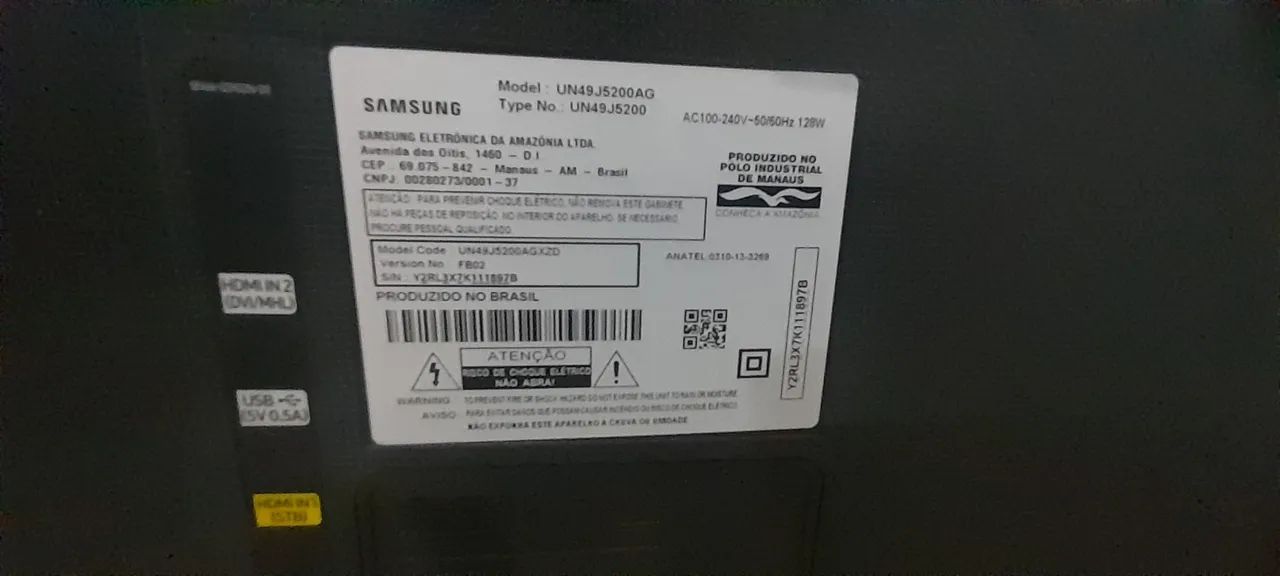 Aproveite Placa para tv Samsung UN49J5200AG | Usada | Funcionando
