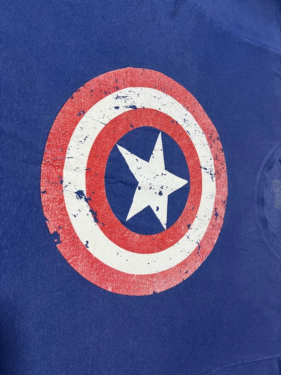 Camiseta Marvel Capitão América ? Azul (Estampa Vintage) - Foto 3