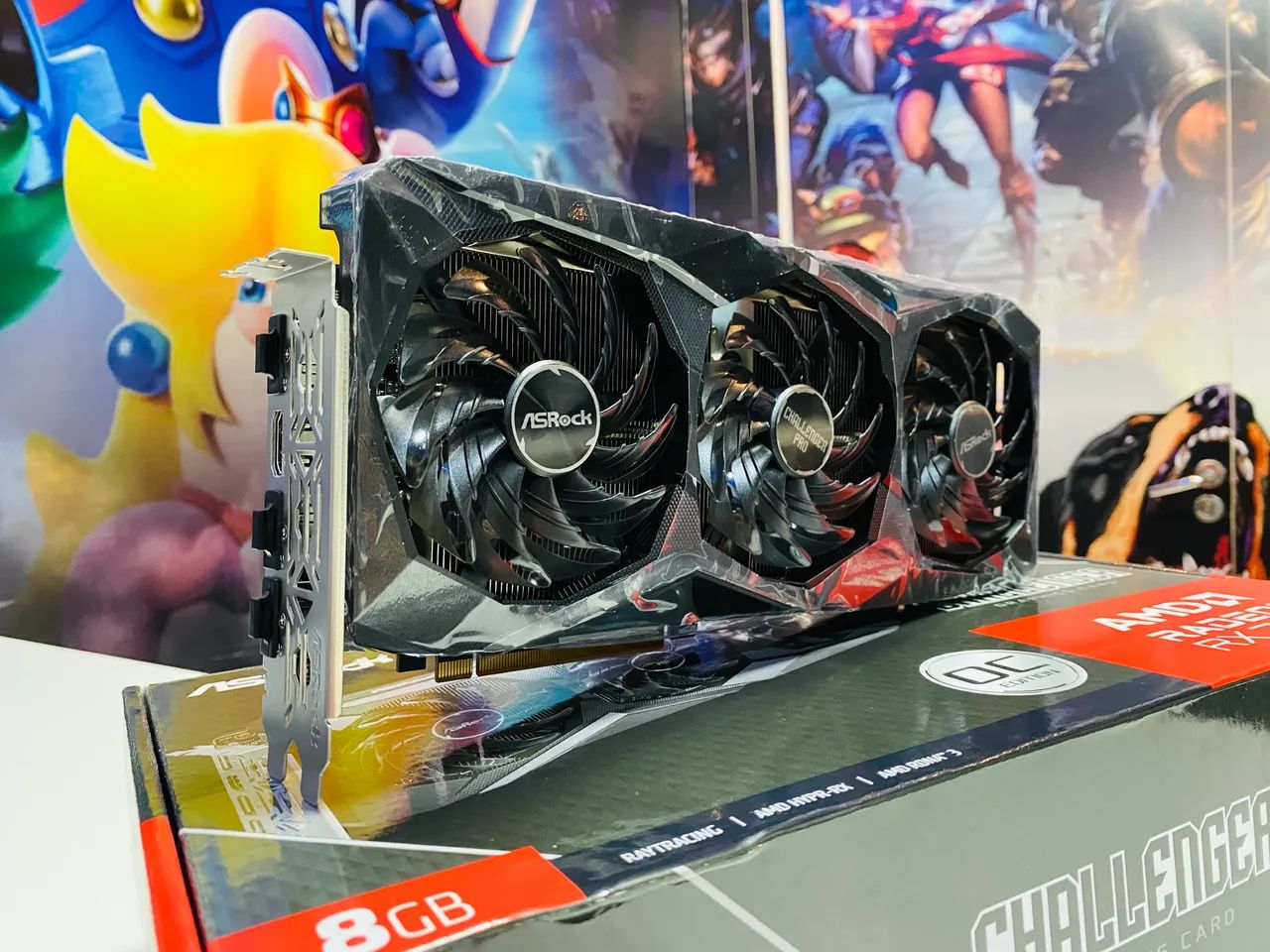 RX 7600 8GB AsRock Challenger, Triple Fan, NOVA - Em até 18x / Loja Física - Foto 2