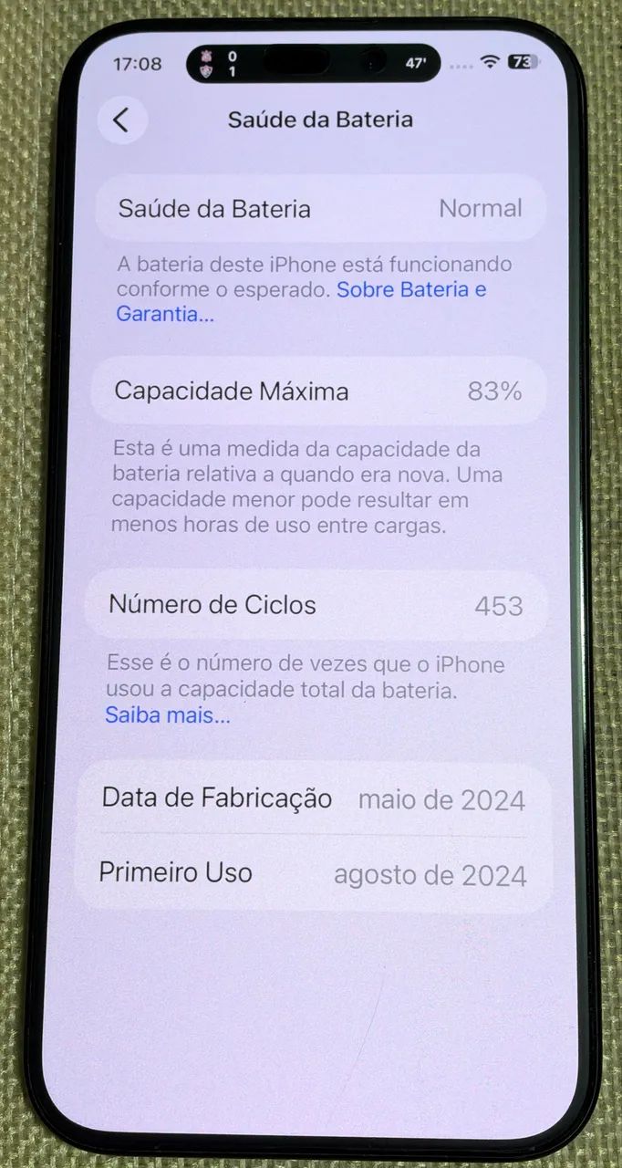 iPhone 15 PRO MAX AZUL - 256Gb - 83% bateria  - Foto 2