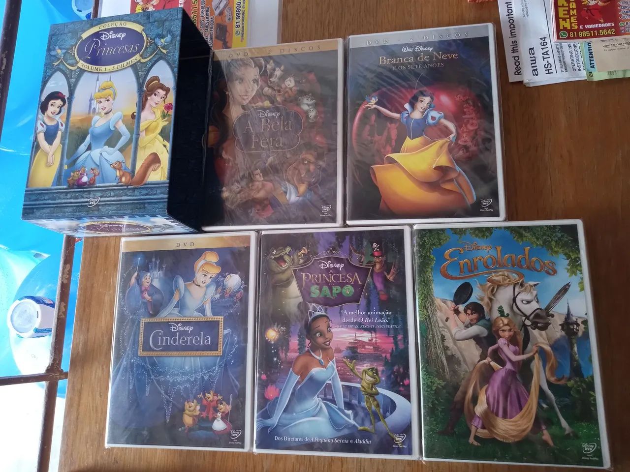 Vendo Box original de dvds PRINCESAS DISNEY, completo ! - Foto 2