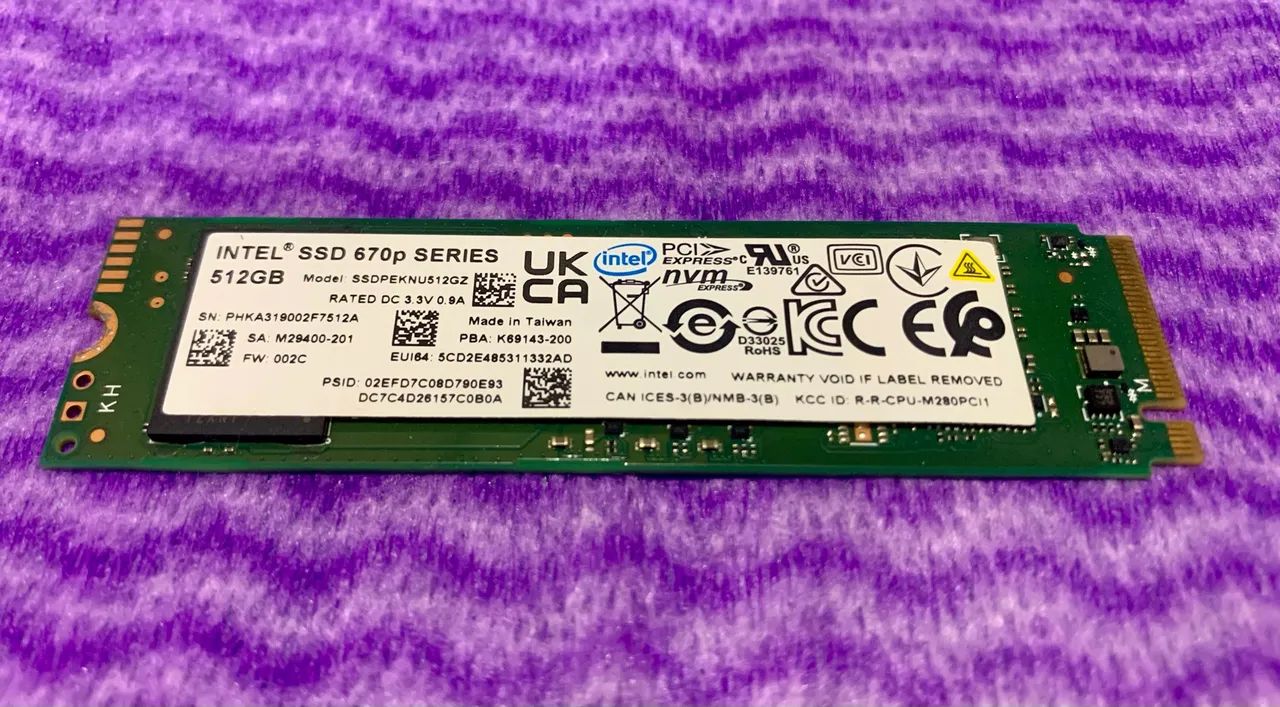 NVME Intel 512GB