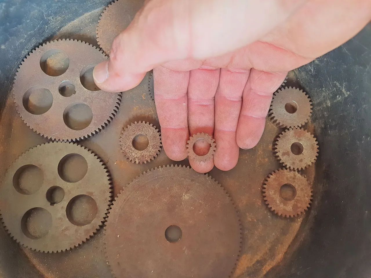 12 engrenagens de aço mini torno 