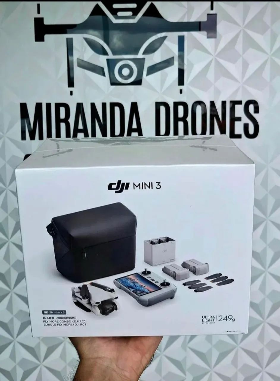 DRONE DJI MINI 3 FLY MORE COMBO LACRADO PRONTA ENTREGA!
