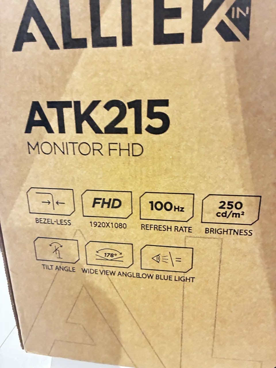 MONITOR GAMER ALLTEK 22 POLEGADAS 100 HZ NOVO COM GARANTIA E NOTA FISCAL - Foto 2