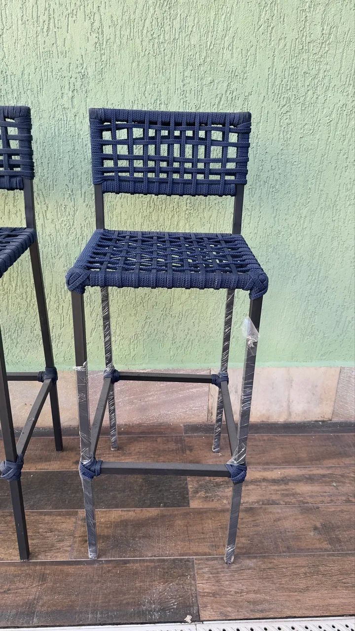 BANQUETAS MODERNAS EM CORDA NÁUTICA  - Foto 3