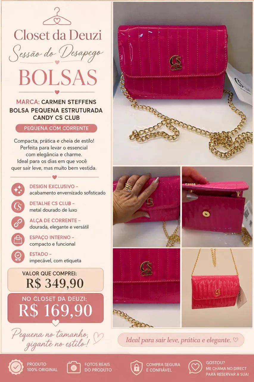 Bolsa Carmen Steffens Pink
