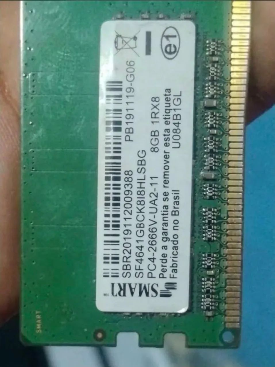 Memória DDR4 PC 8 Gigas 