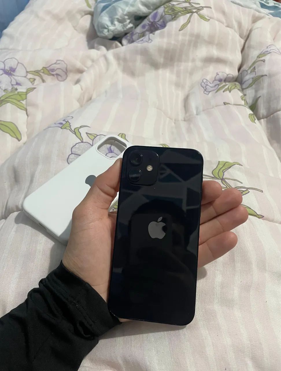 iPhone 12 Preto 128GB | Face ID OK | Tudo Original - Celulares e