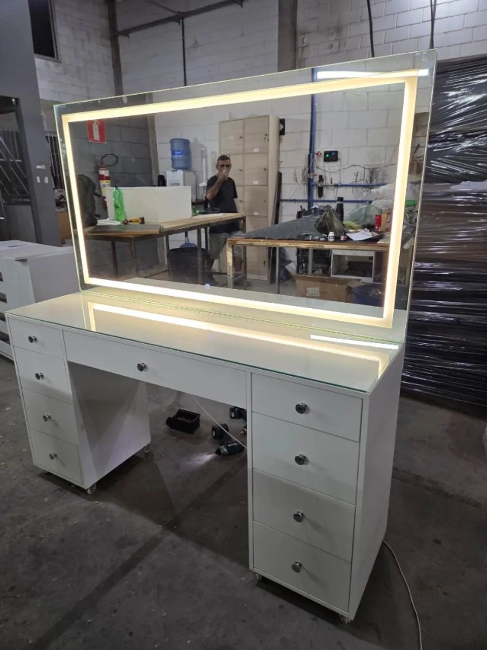 Penteadeira MDF Com LED - Fabricamos sob encomenda  - Foto 3