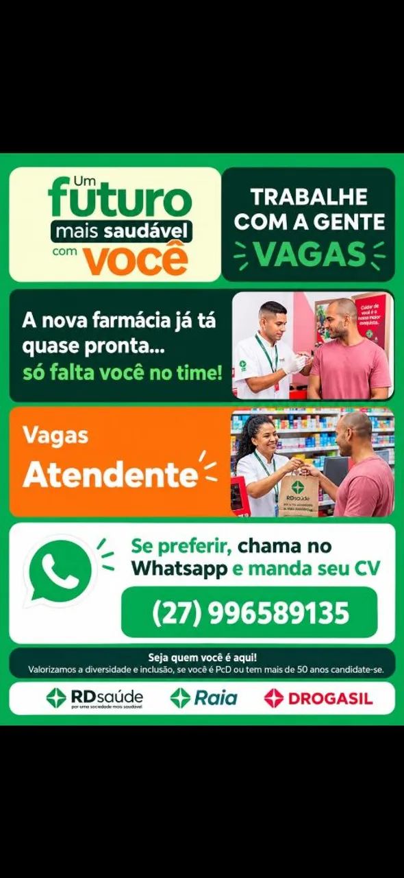 Vaga para Farmácia 