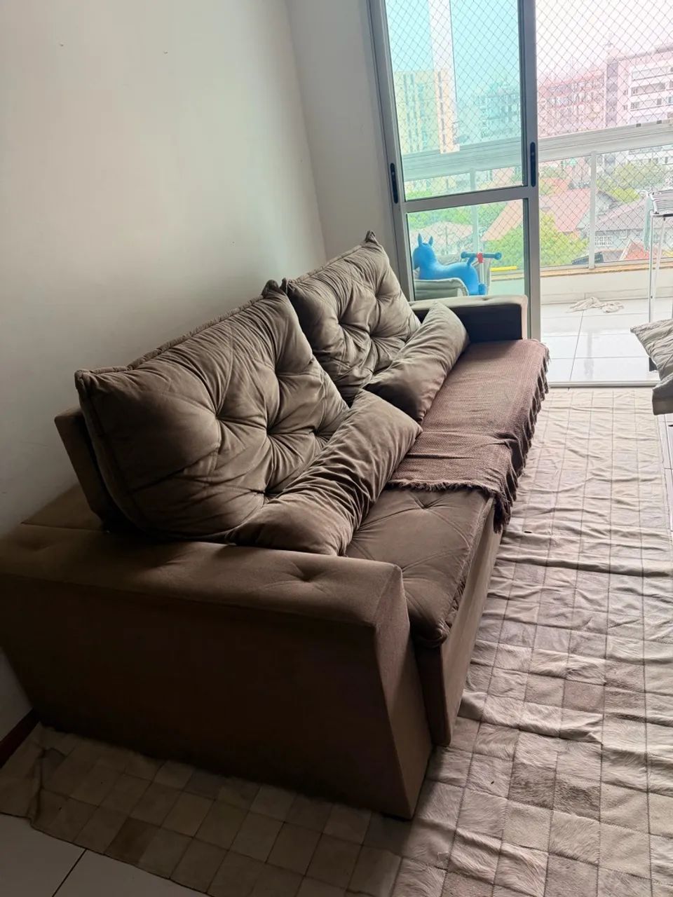 Vendo Sofá Retrátil e Reclinável 4 lugares 