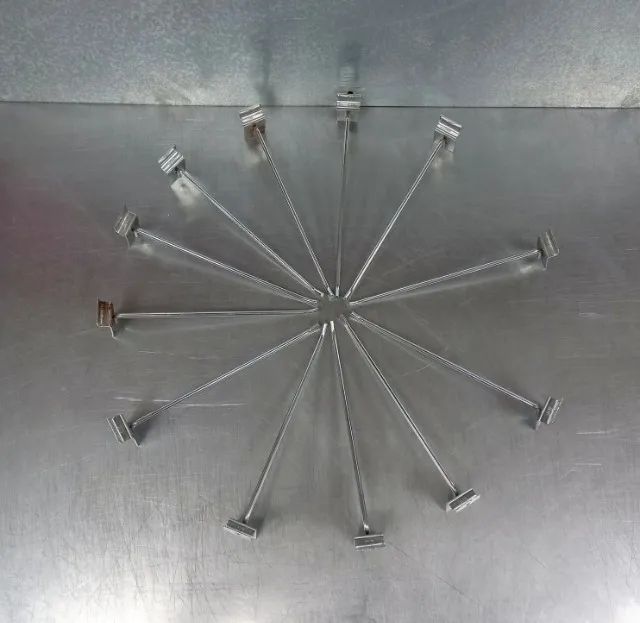 50 Ganchos 20cm Parede Canaletada NOVO