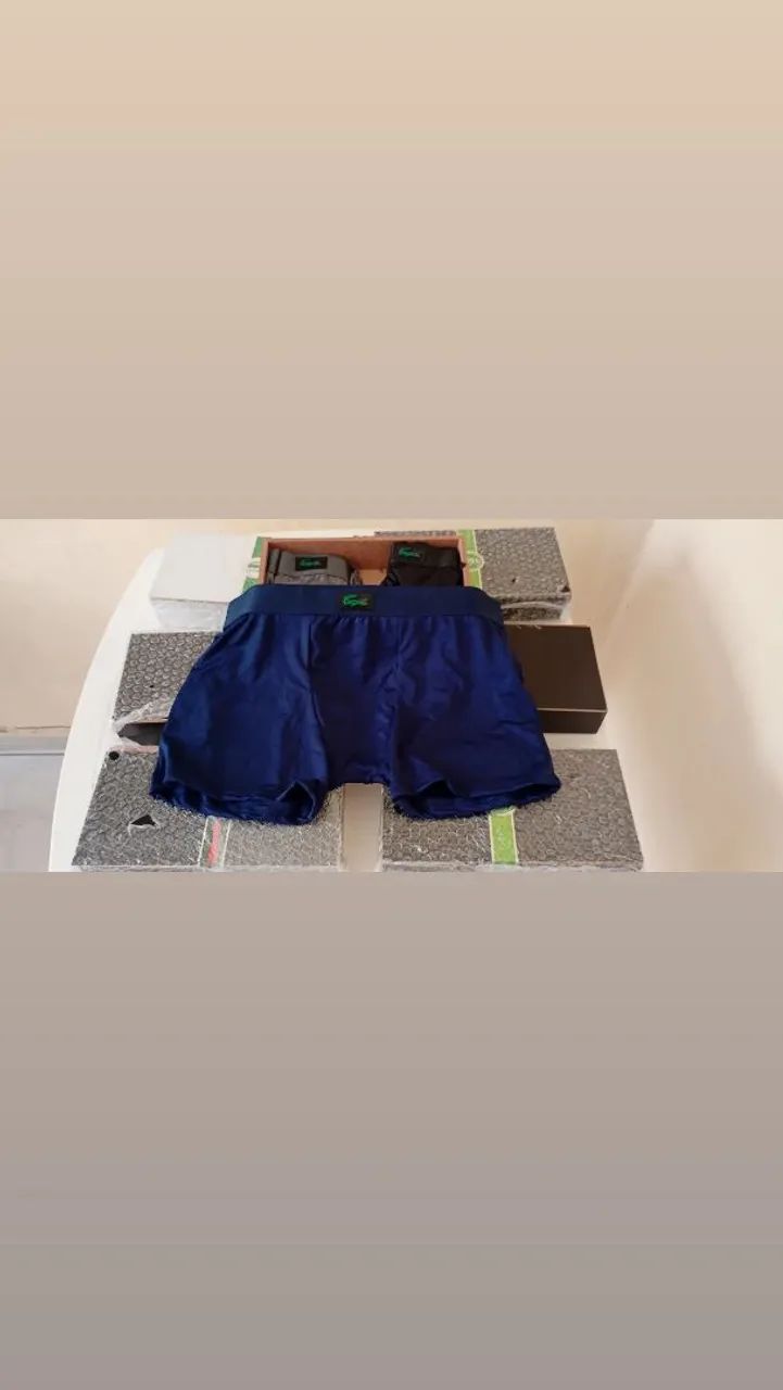 Cuecas de poliamida multimarcas kit c três peças  - Foto 2
