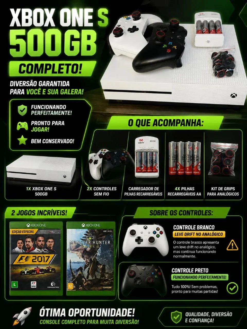 Vende-se Xbox ONE S 