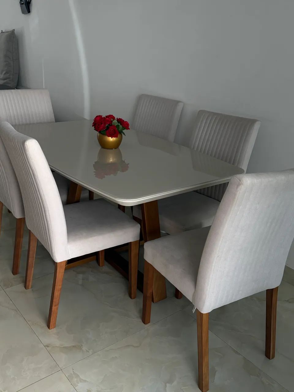 Mesa de Jantar Madeira com 6 poltrona  - Foto 2