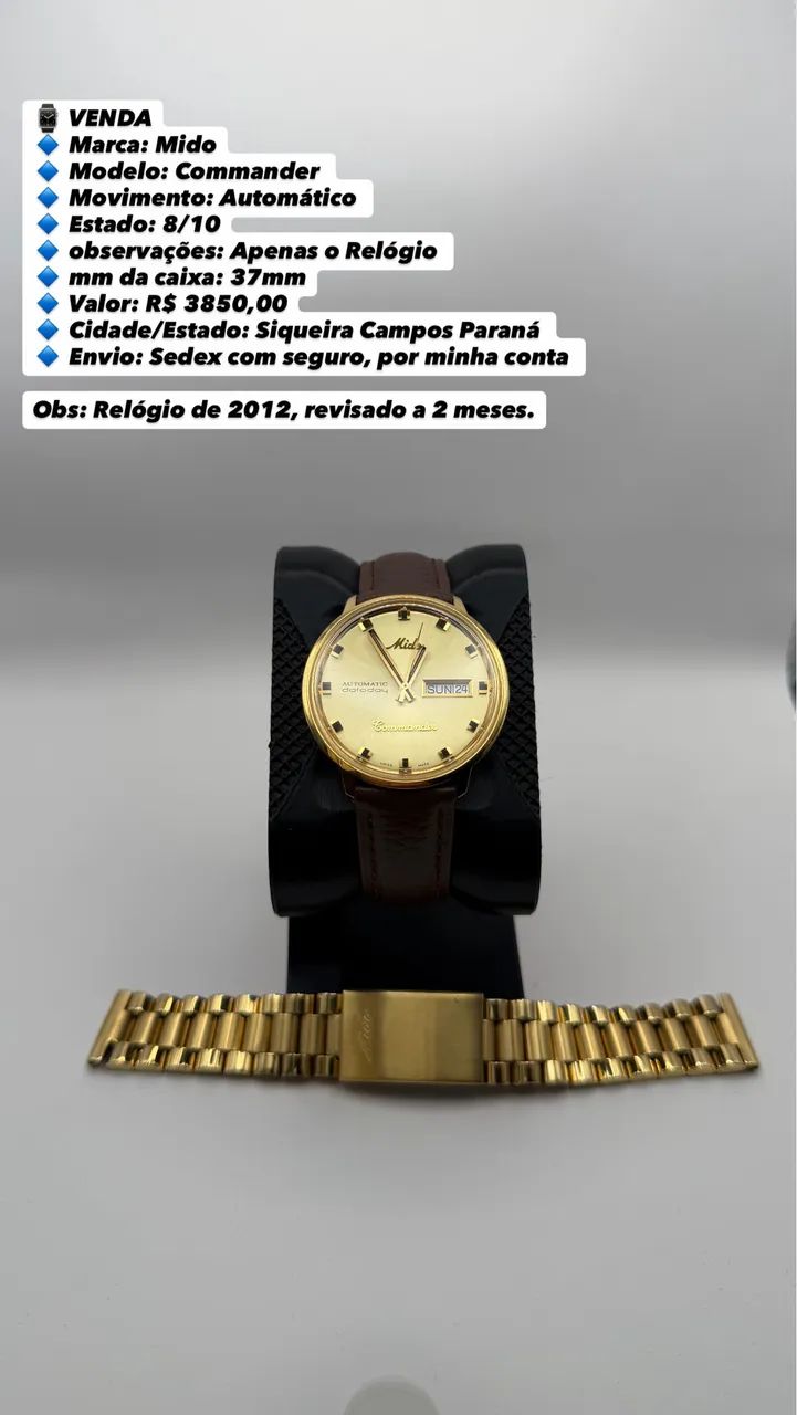 Relógio Mido Commander 
