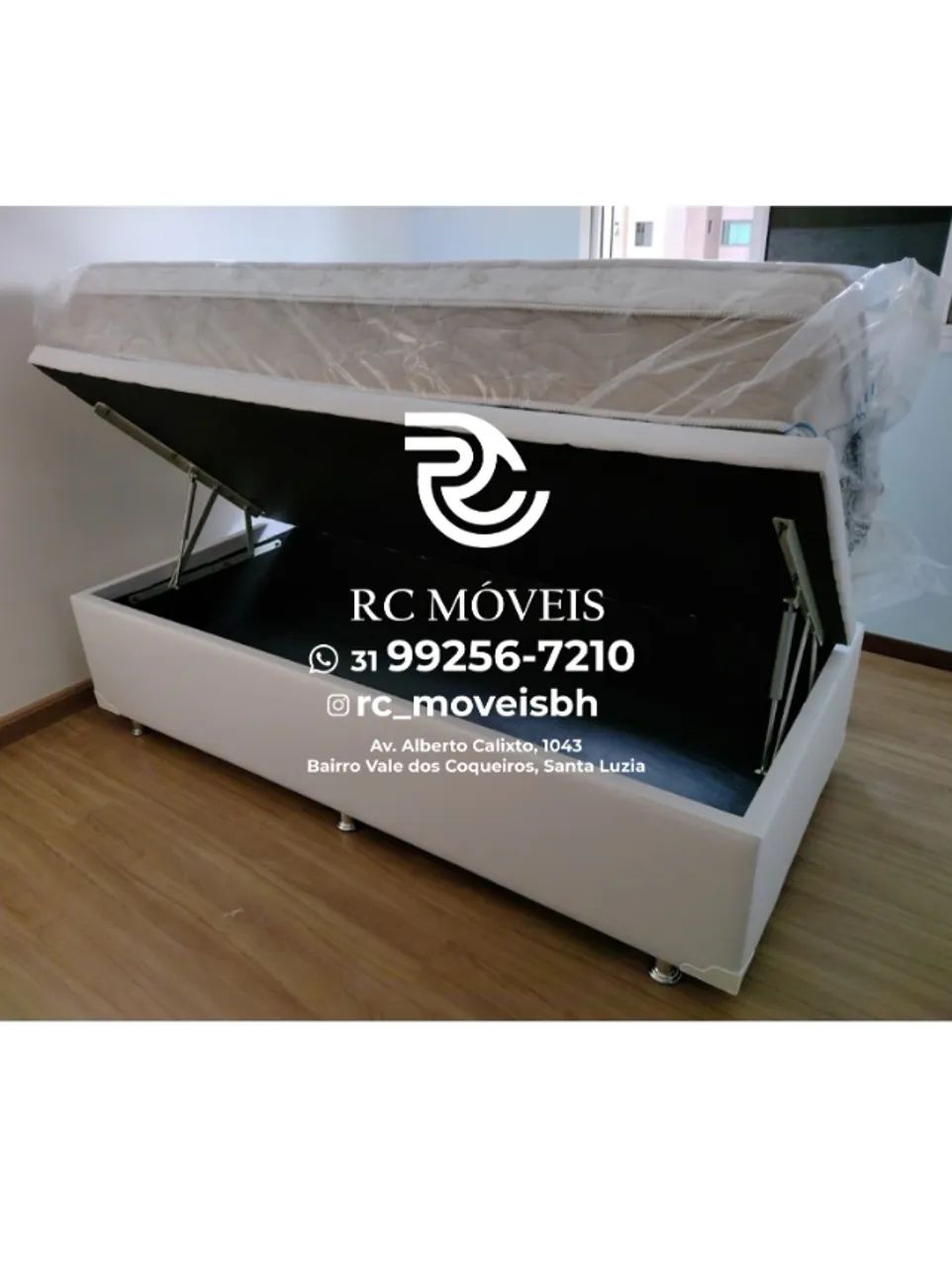Single Storage Bed Box 88x1.88 - Reinforced Storage Compartment | Direct from Factory
