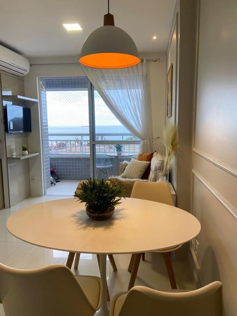 Apartamento mobiliado vista mar