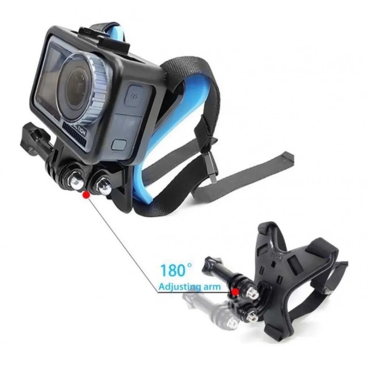 Suporte para câmera no capacete 