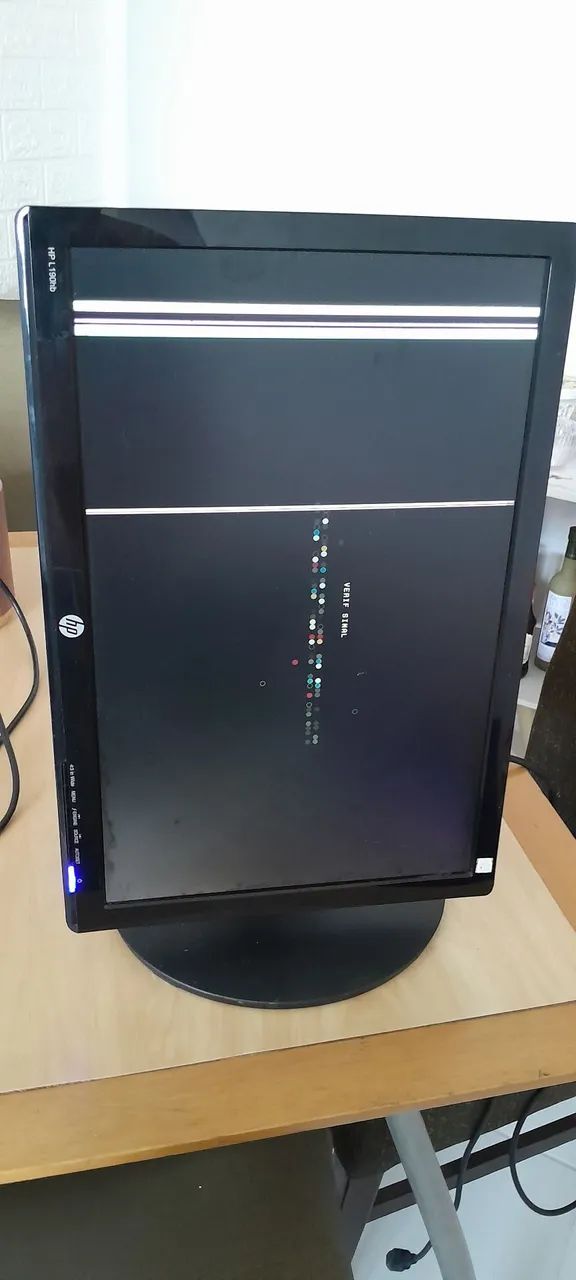 Monitor 20 polegadas da HP com defeito