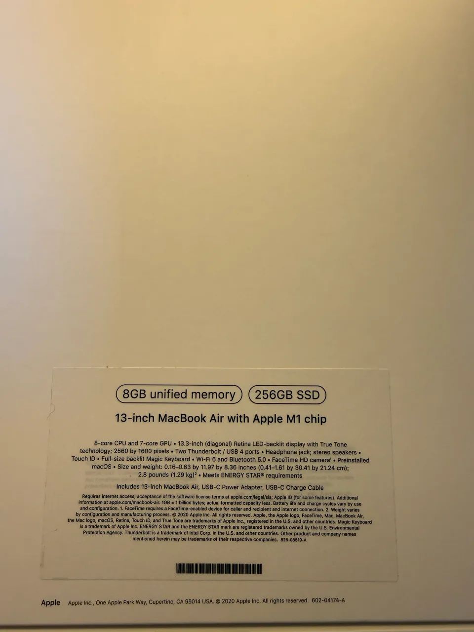 MacBook Air M1 13? 8GB 256GB SSD - Bateria 98% - Estado Impecável
