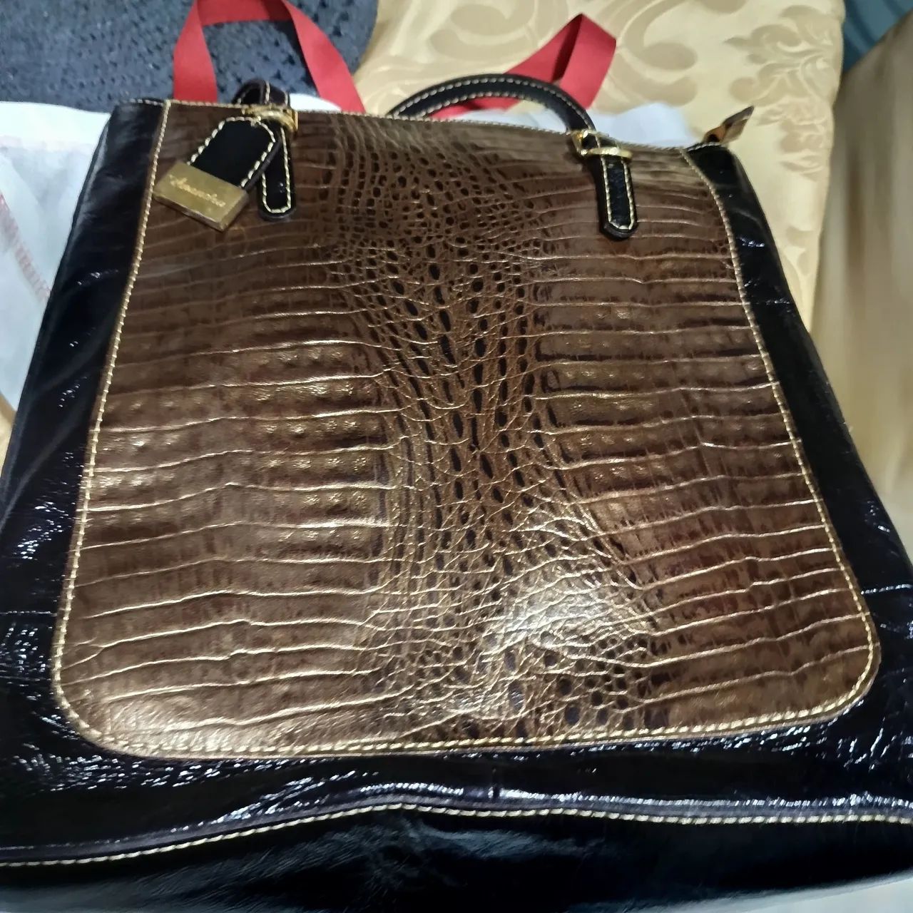 Bolsa se Couro Legítimo Anandra  - Foto 2