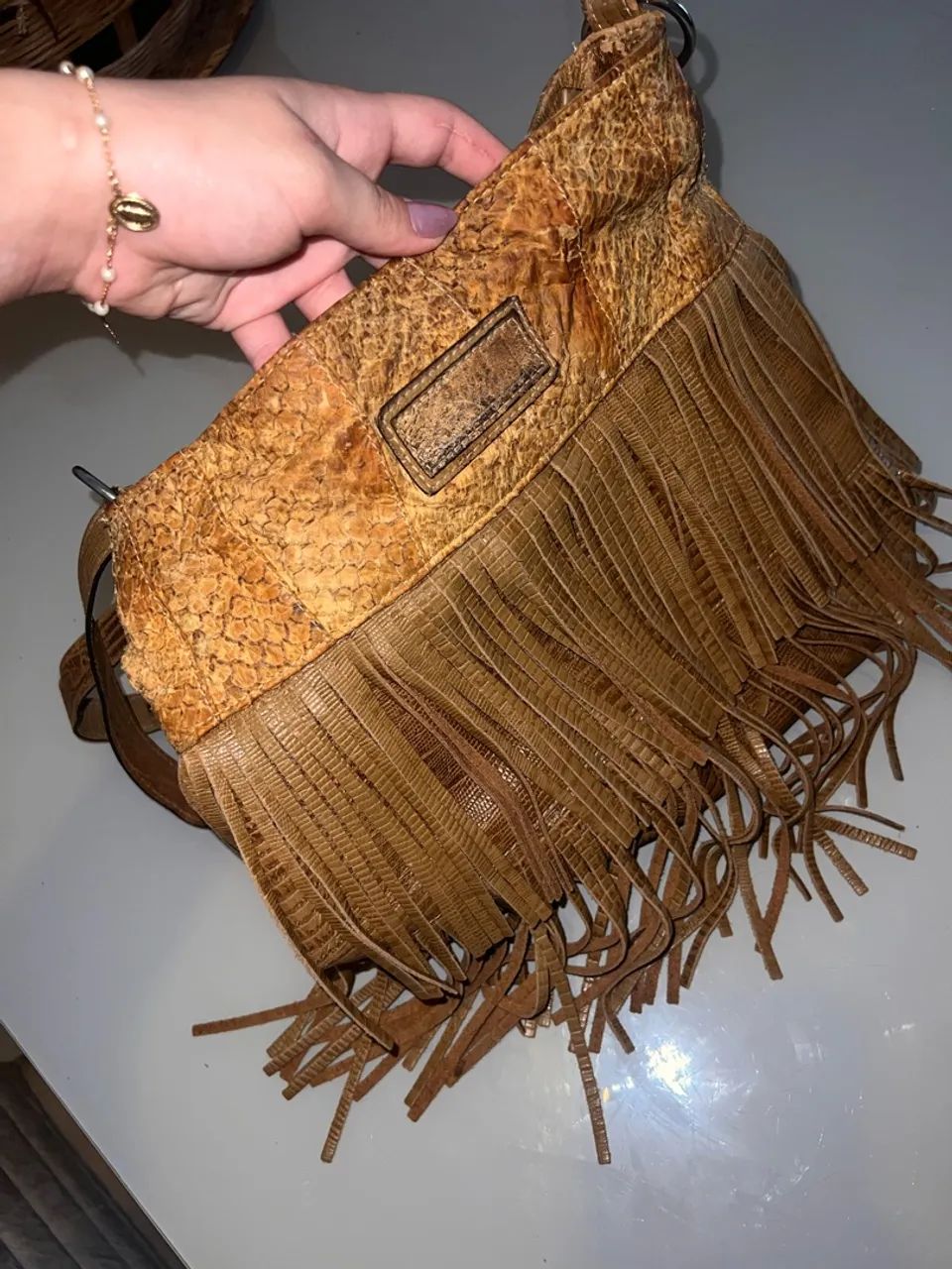 Bolsa de couro boho