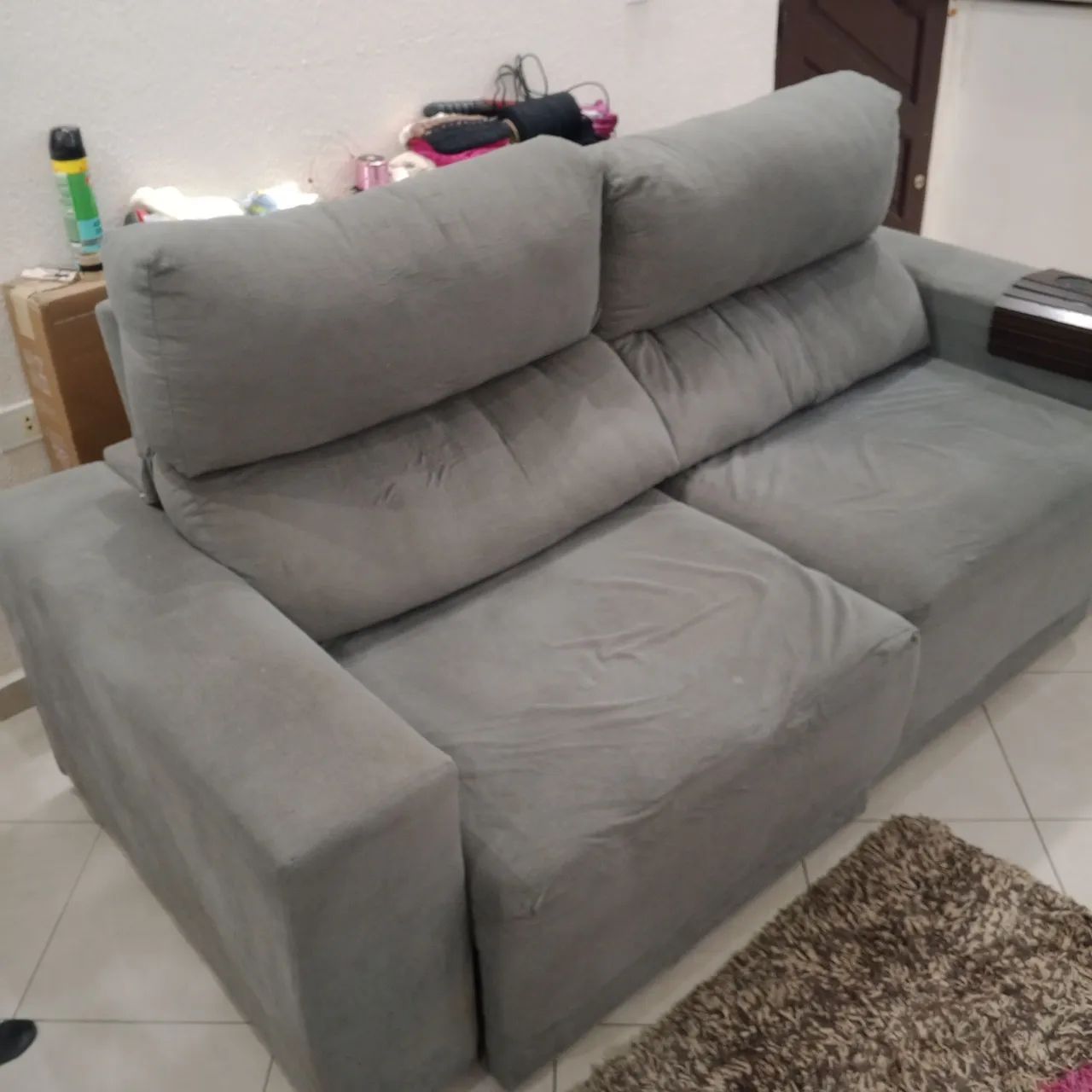 Sofá retrátil de 3 lugares  - Foto 4