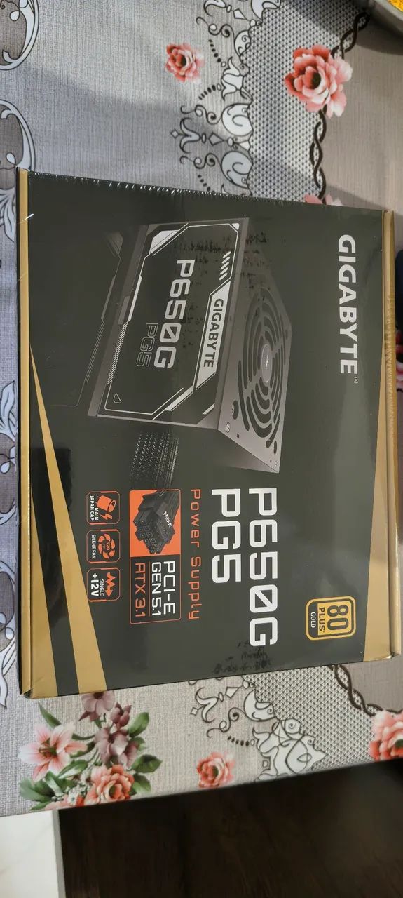 Fonte ATX gamer 650w 80plus Gold Gigabyte 