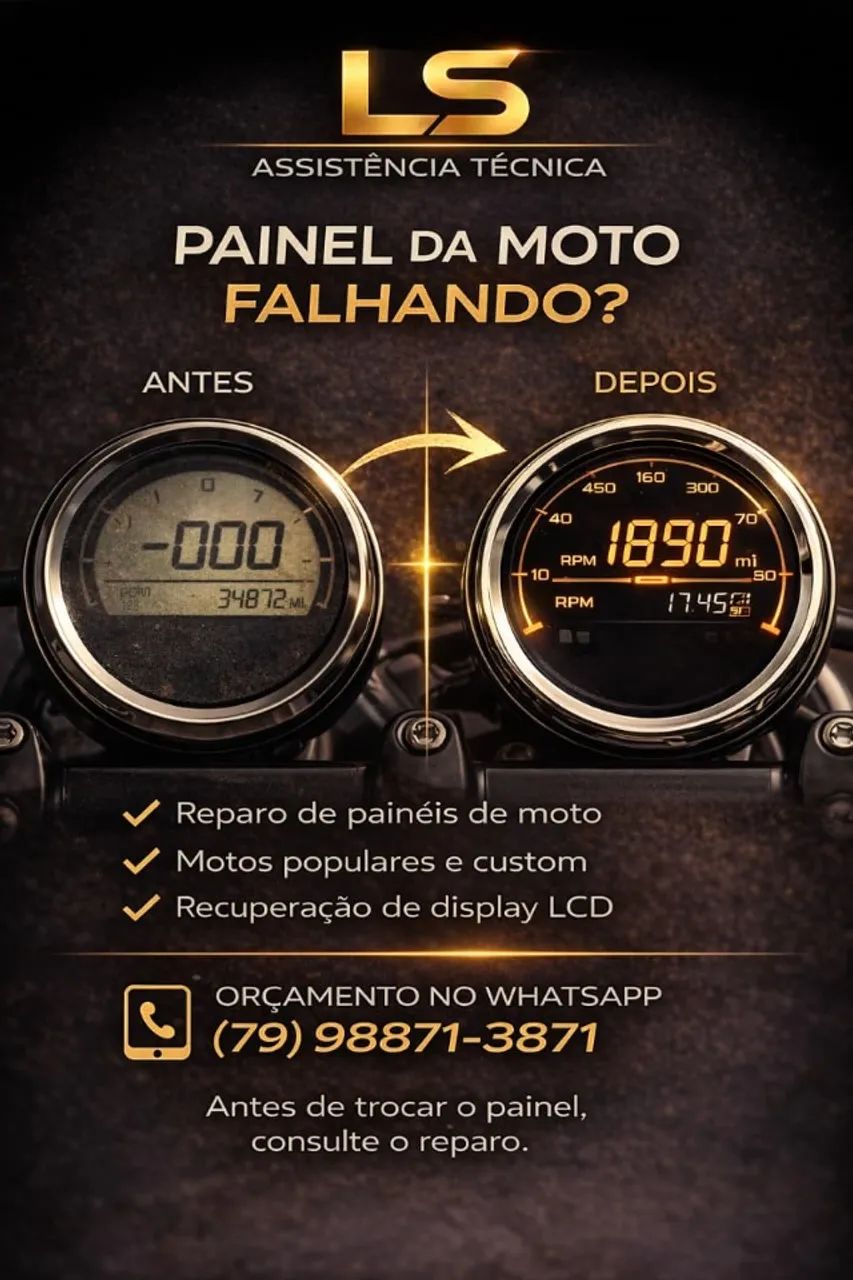 Manutenção de Painel de Moto | Diagnóstico e Reparo