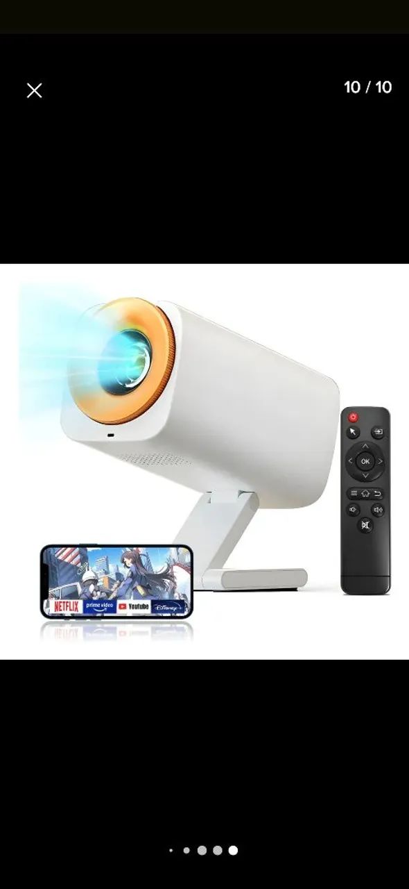 Mini Projetor 1080p full HD Android 13 smart wifi6 Led Projector